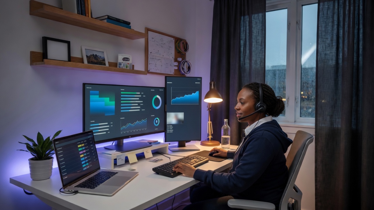 Remote worker setup
