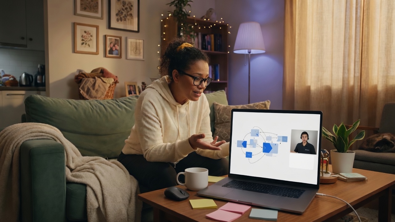 Laptop remote work